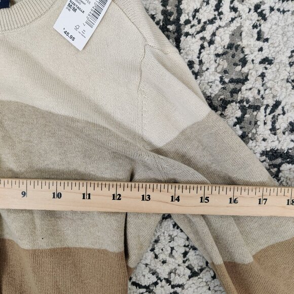 Children's Place Boy's Nude Color Block Sweater Size Medium Age 7 8 100% Cotton - Picture 6 of 8